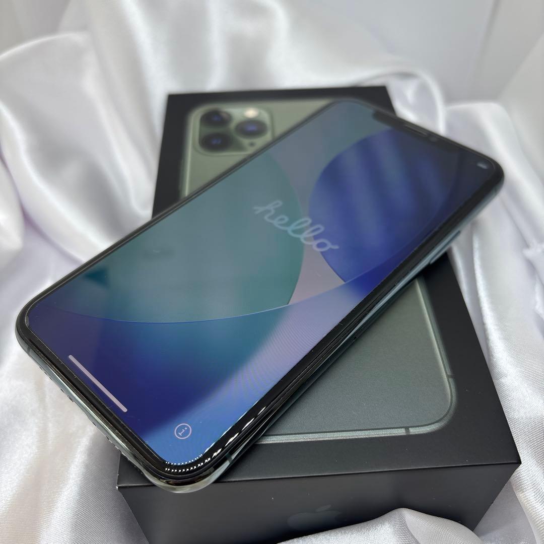 iPhone11pro ミッドナイトグリーン 256GB iface 箱付き