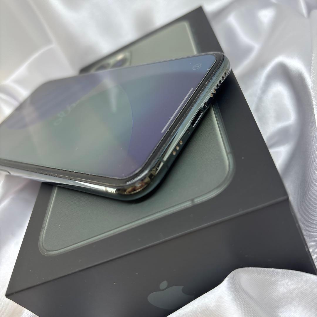 iPhone11pro ミッドナイトグリーン 256GB iface 箱付き