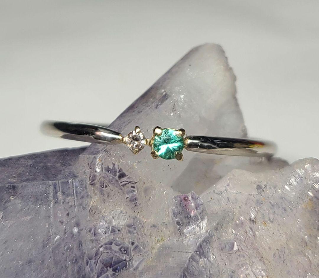 Miki PROFIAページ★パライバトルマリンピンクダイヤモンドリング★