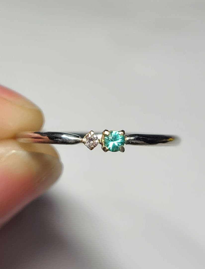 Miki PROFIAページ★パライバトルマリンピンクダイヤモンドリング★