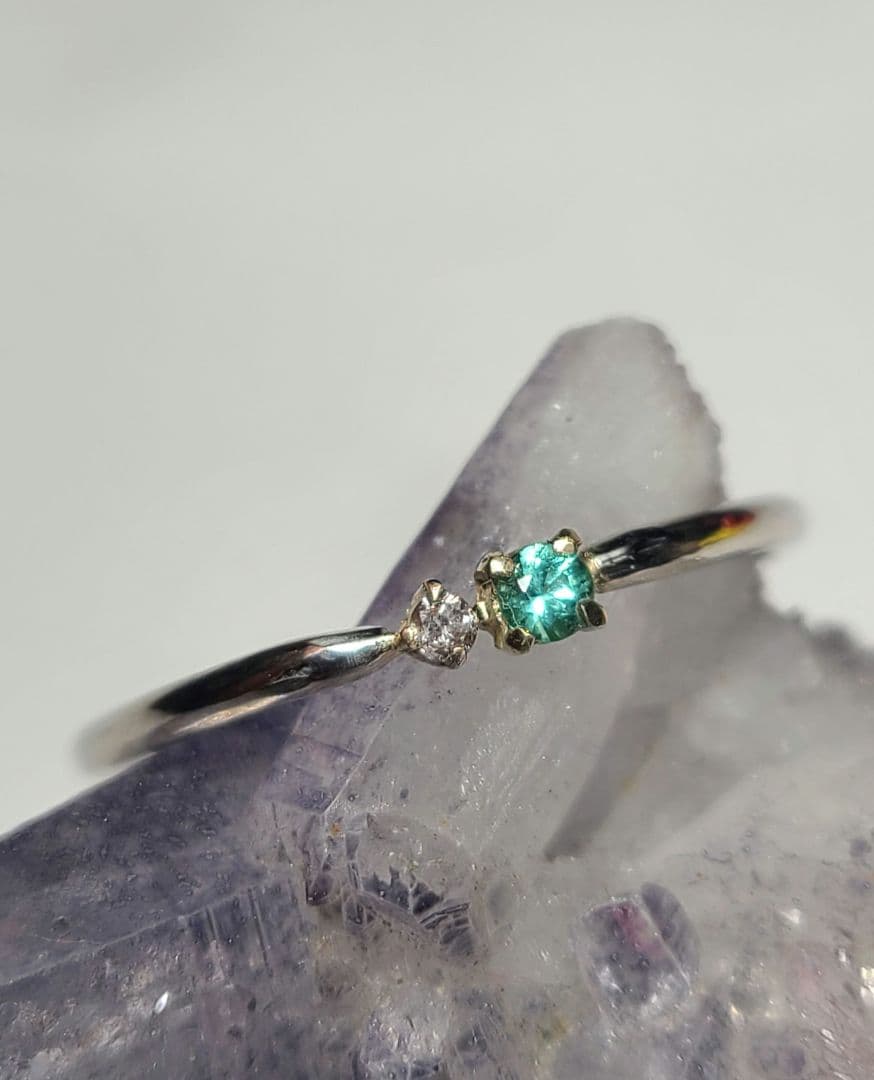 Miki PROFIAページ★パライバトルマリンピンクダイヤモンドリング★