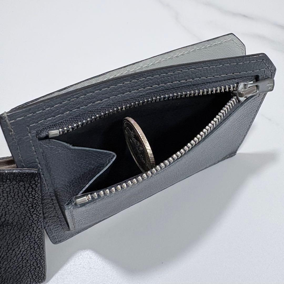 【美品】L’arcobaleno ラルコバレーノ スマートミニウォレット