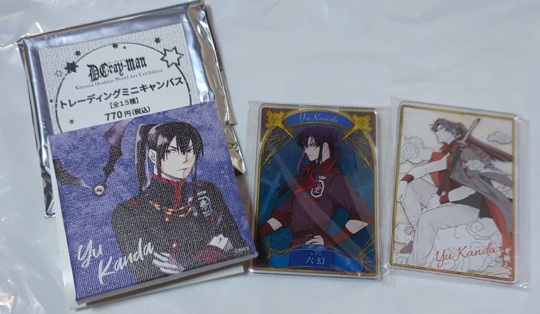 d.gray-man 神田ユウ ステータスカード　ミニキャンバス　セット
