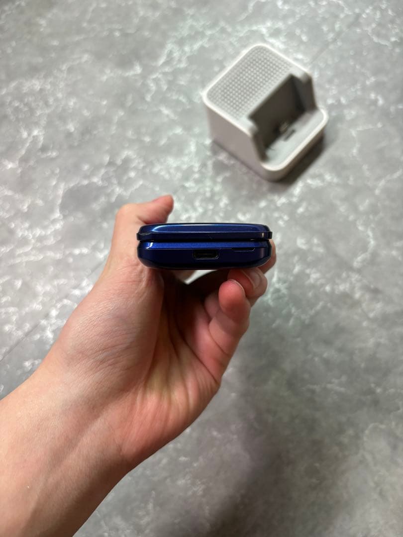 かんたんケータイライト　KYF43 ブルー　おまけ付き