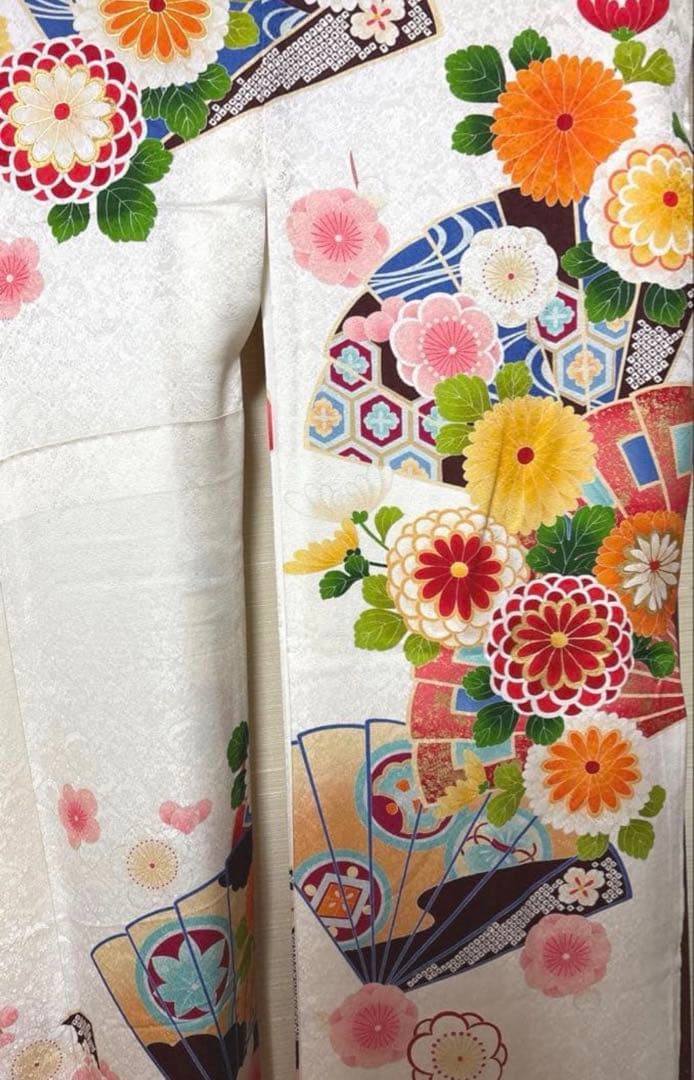 華 扇子 振袖 身丈160