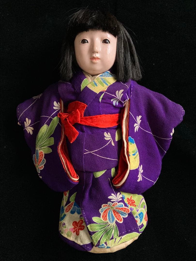 小さな市松人形　大正　大丸　玉翠　31㎝　日本人形