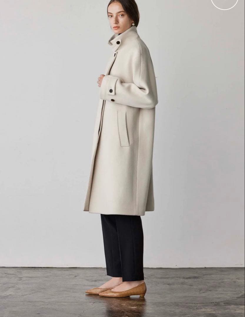 【SOÉJU】ジーロンラムステンカラーコート