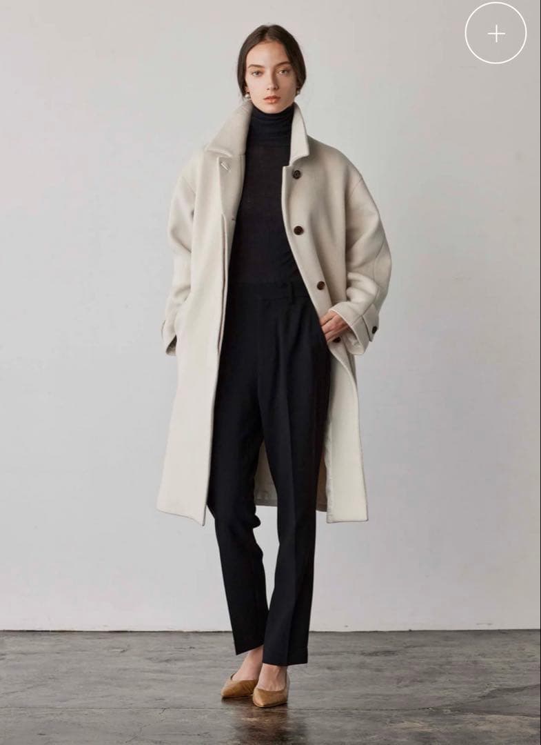 【SOÉJU】ジーロンラムステンカラーコート