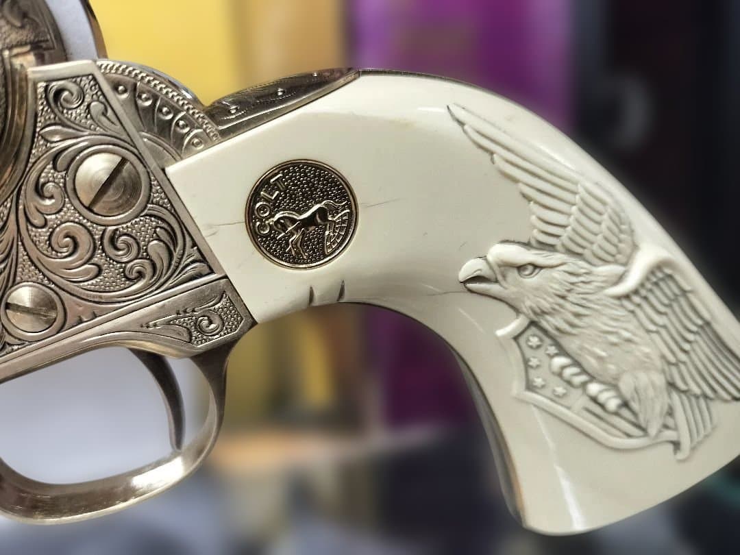 当時品 マルシン COLT SAA45 パットン将軍モデル モデルガン