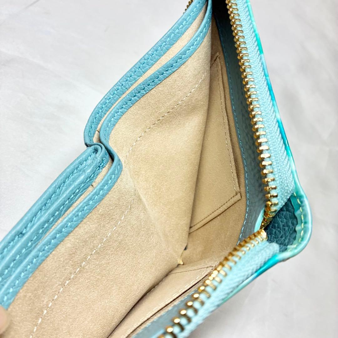 【極美品】　ハースケジュール　二つ折り財布　ビューティフルアイランド　人気