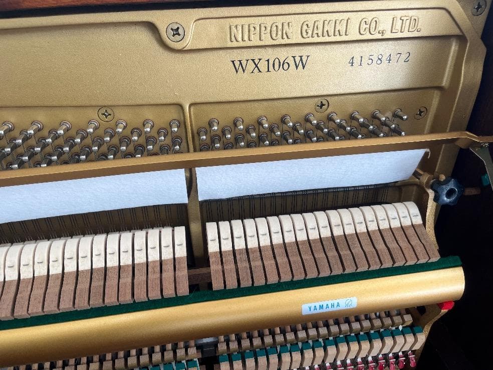 ★74730【アップライトピアノ】YAMAHA 　WX106W