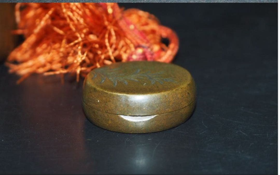 送料無料　幕末～明治　龍雲堂造　矢立　紙切り歯付　提げ物付