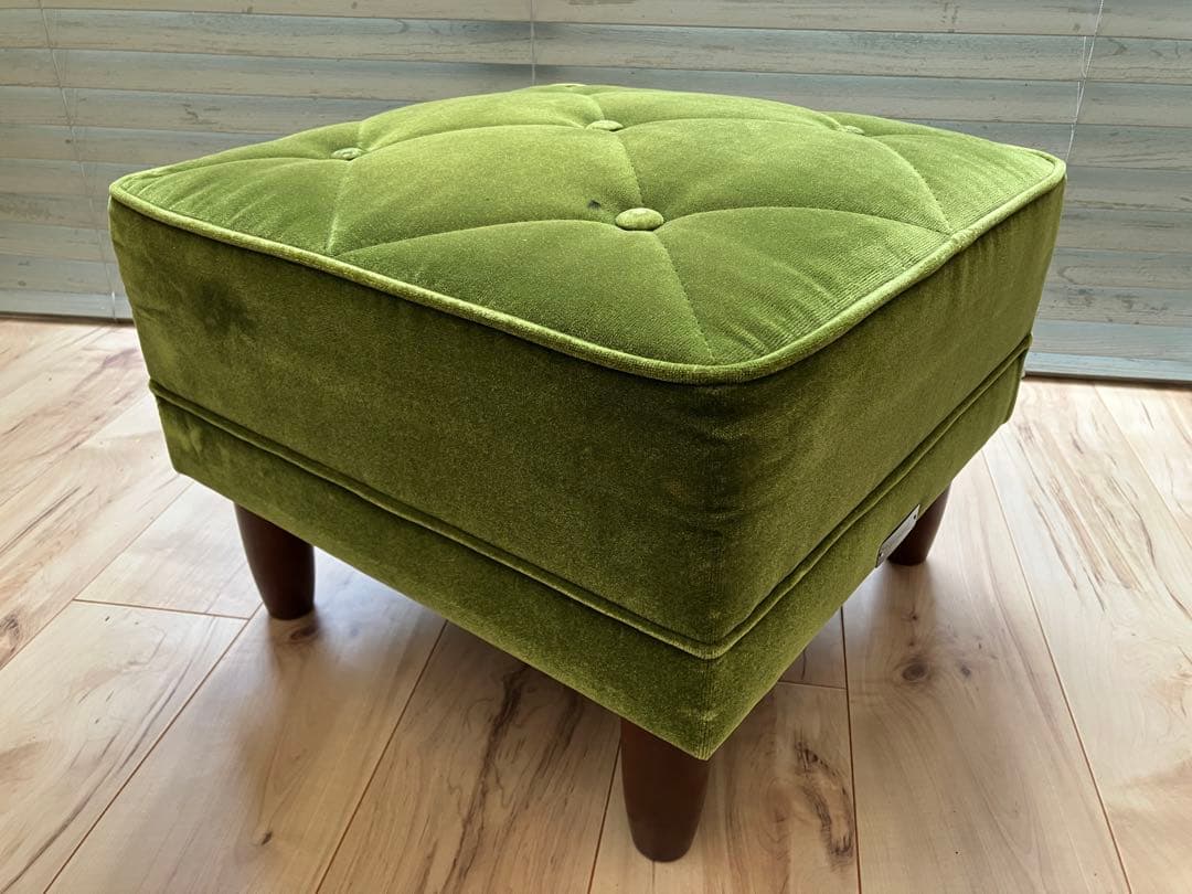 KARIMOKU60 カリモク　オットマン モケットグリーン
