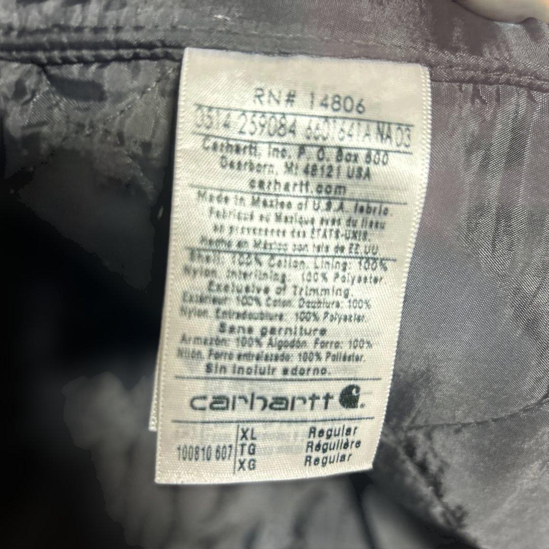 レア美品　Carhartt ダックベスト カーディナルレッドXL カレッジロゴ