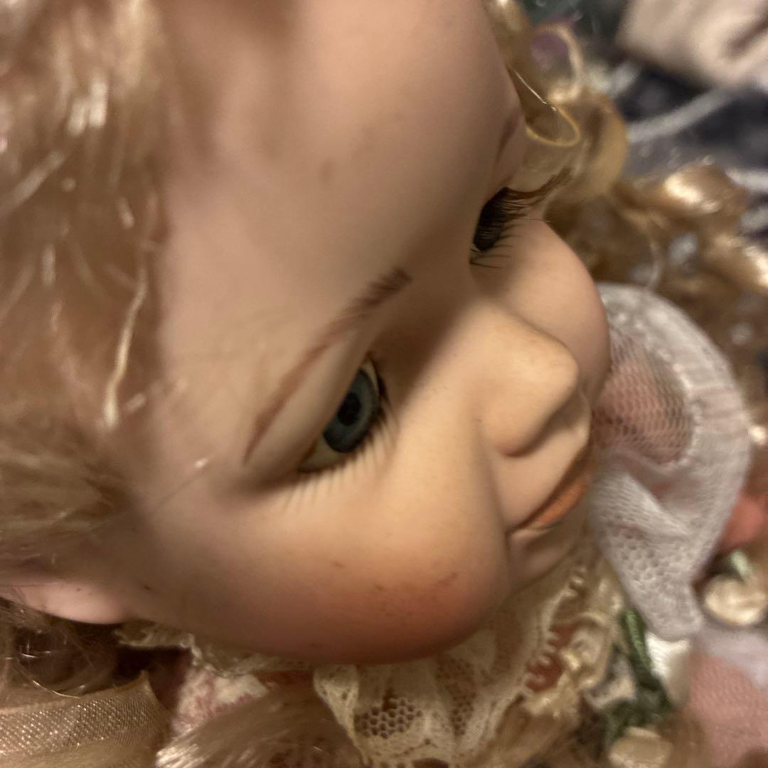 訳あり☆ビスク ドール アンティーク フレンチ 人形♡全ドレス付き ♡50.35