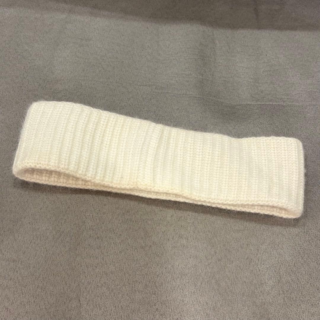 CELINE セリーヌ アンゴラ ロゴ ヘアバンド スキズ