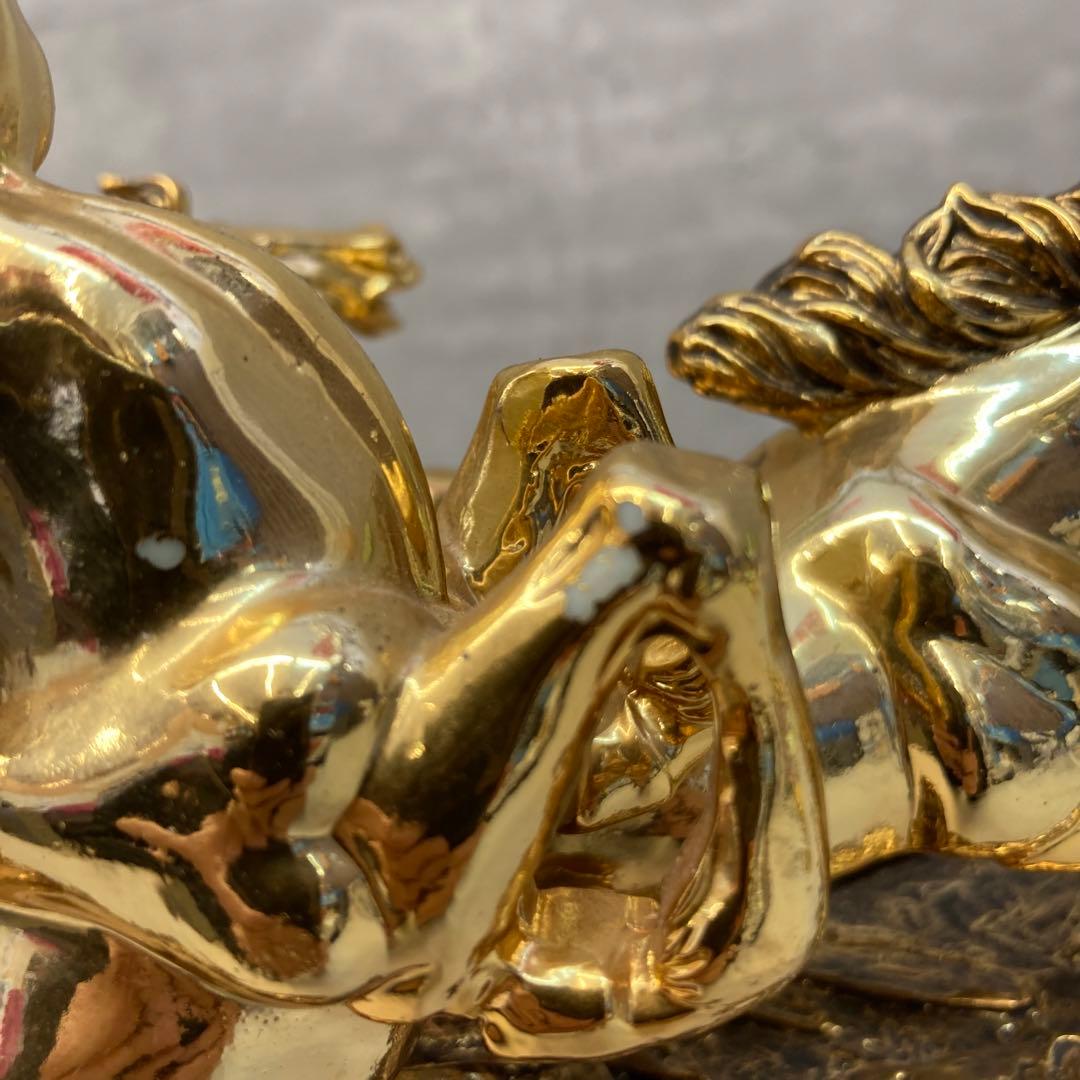 金色 九頭馬 豪華 躍動感 躍動的 置物 ゴールド 装飾品 開運 縁起物 置物