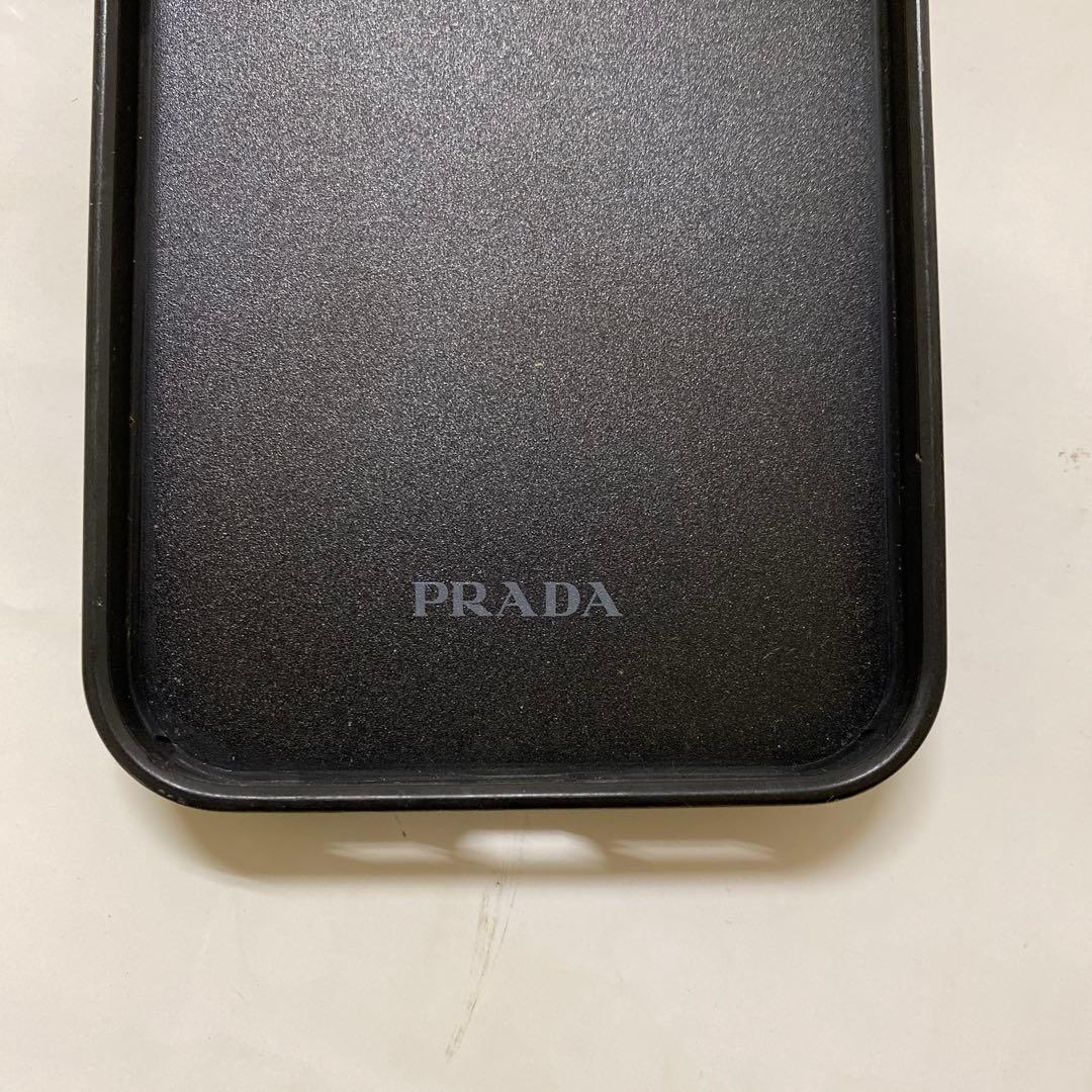 LBA07-7 プラダ iPhone12 ProMAXケース サフィアーノ ロゴ