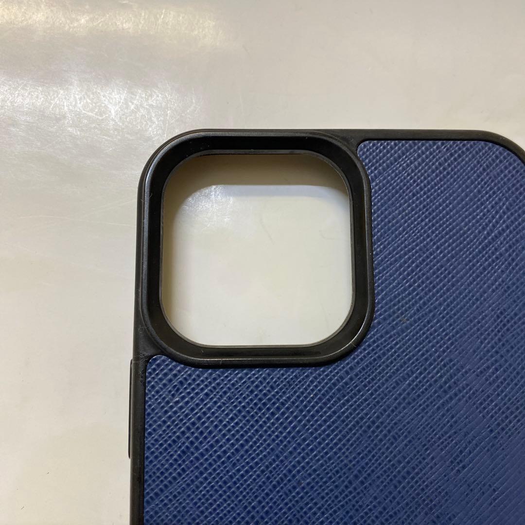 LBA07-7 プラダ iPhone12 ProMAXケース サフィアーノ ロゴ