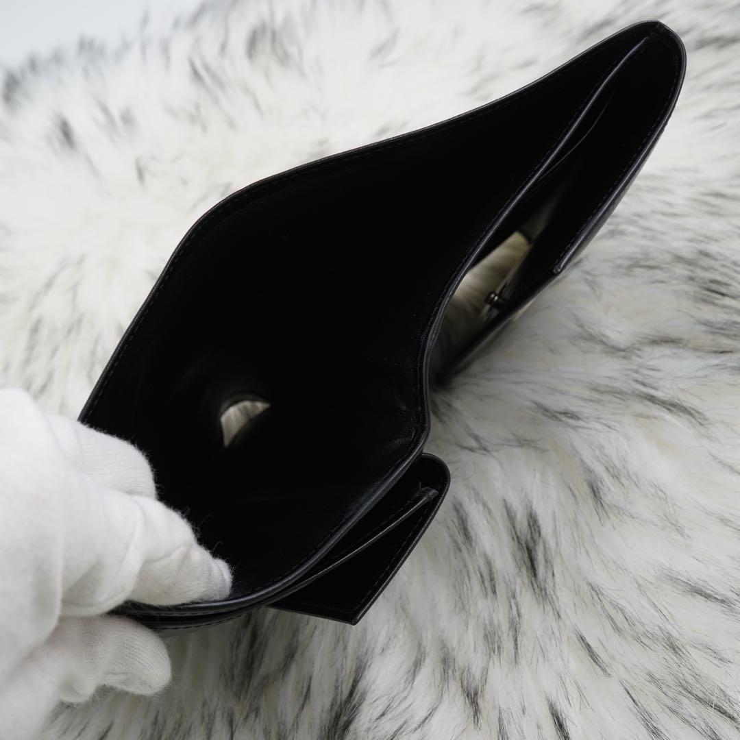 未使用品　Cartier カルティエ　三つ折り財布　パンテール　ブラック　レザー