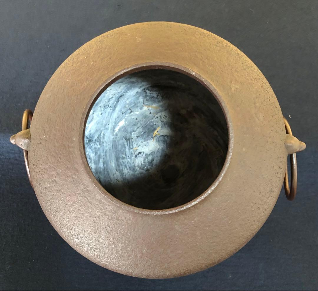 《レ》茶道具 阿弥陀堂釜 鐶付 清光堂 佐藤清光 作歴 共箱 251201お2