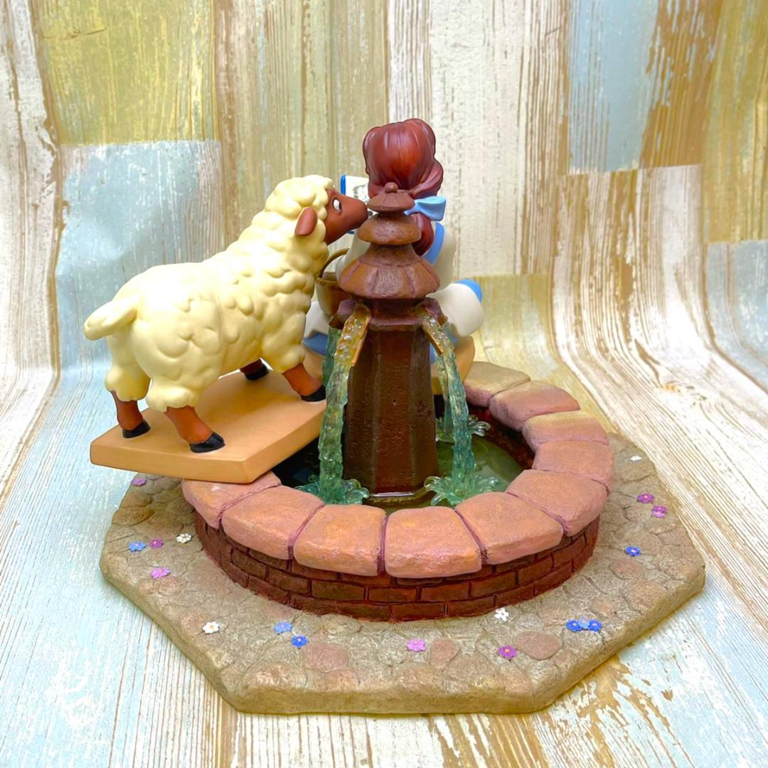 4点セット レア★WDCC 美女と野獣 ベル 噴水 羊 タイトル フィギュア