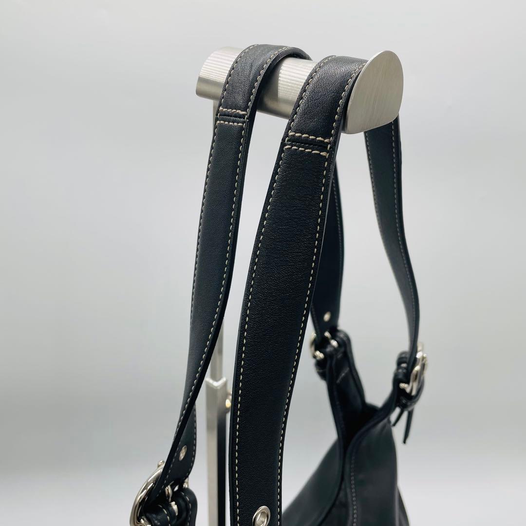 コーチ　ショルダーバッグ　9249 ホーボー　ブラック　美品