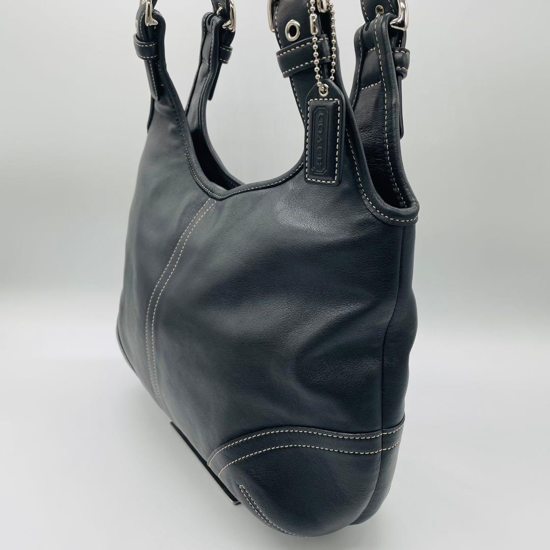 コーチ　ショルダーバッグ　9249 ホーボー　ブラック　美品