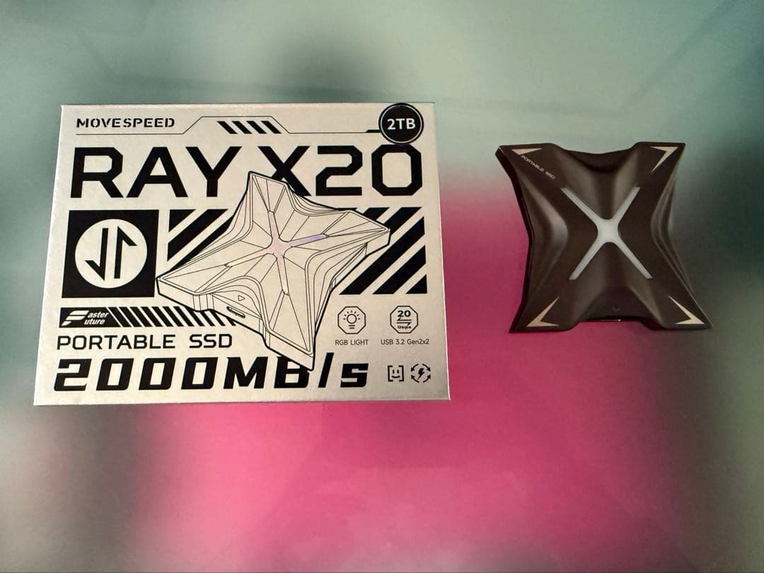 【最大2000MB/秒】外付けSSD 〈メーカー名：MOVE SPEED〉2TB