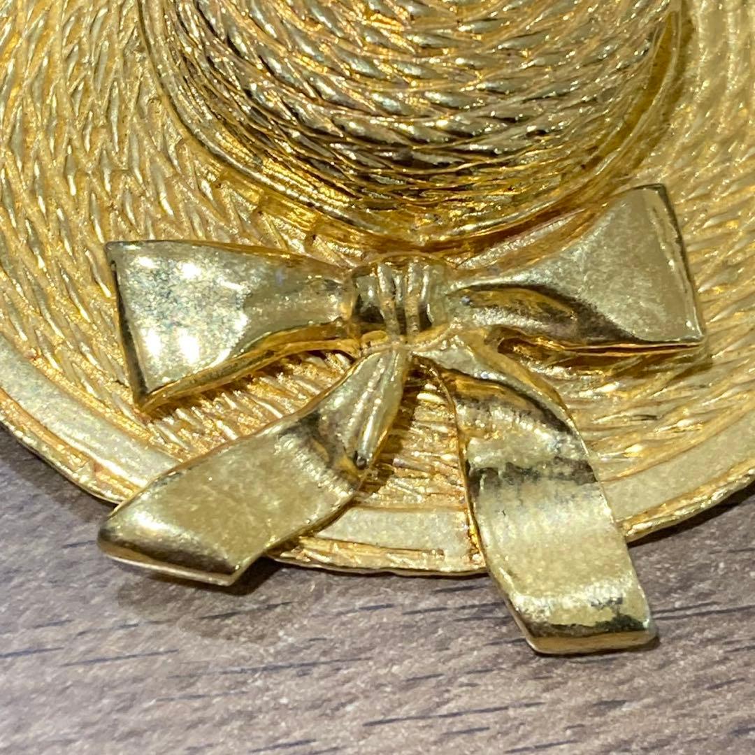 CHANEL シャネル アクセサリー ブローチ 麦わら帽子 レディース 人気