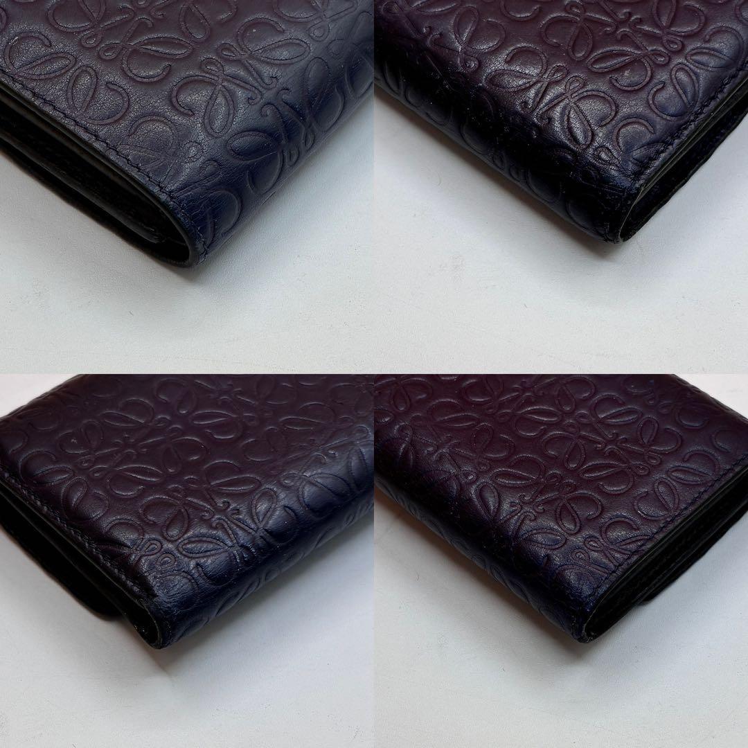 【極美品✨】LOEWE ロエベ 三つ折り財布 ウォレット リピートアナグラム