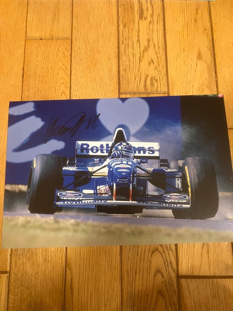 デーモン　ヒル　ウィリアムズルノー　直筆サイン　証明書付き　1995 FW17