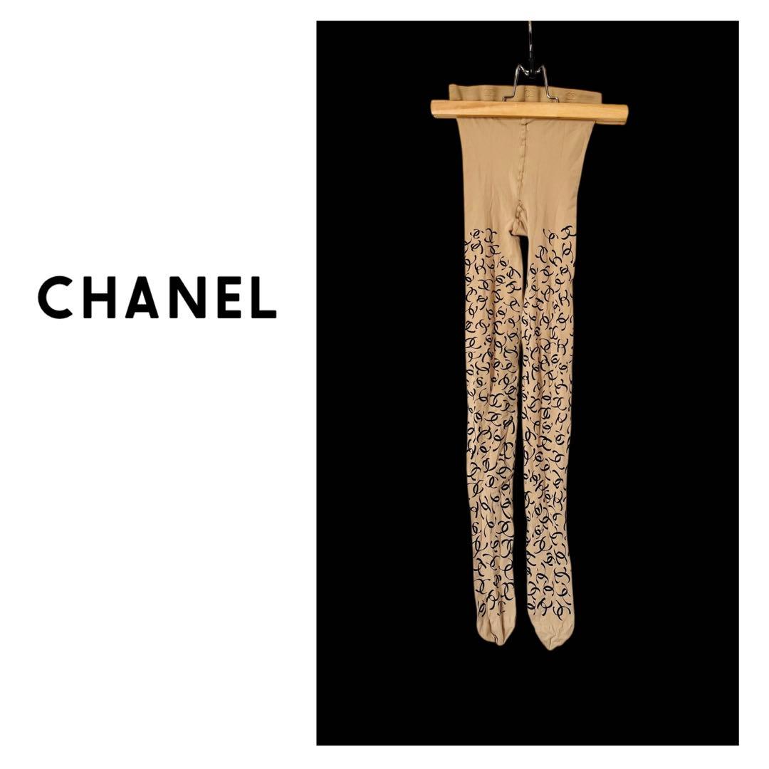 CHANEL シャネル　タイツ　CCロゴ ココ