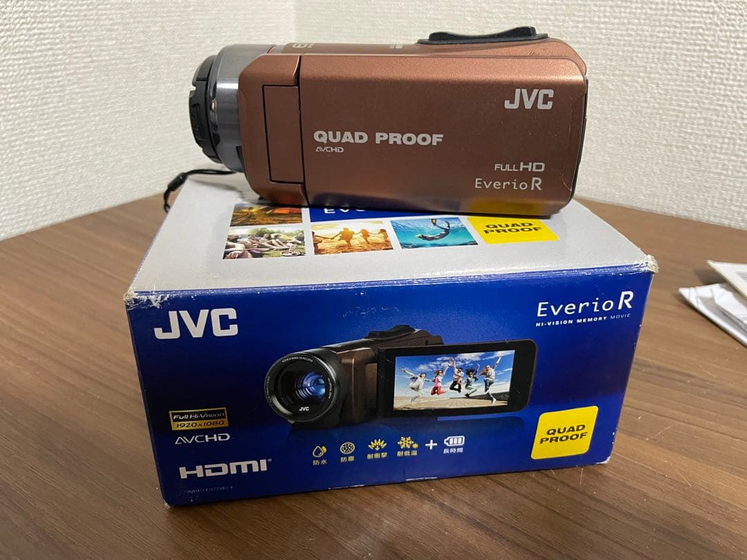 ビデオカメラ】JVC EverioR 防水防塵GZ-R400-T