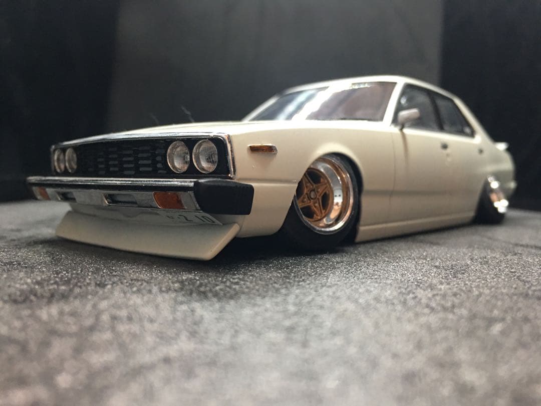 旧車プラモデル完成品1／２４フジミスカイラインジャパン