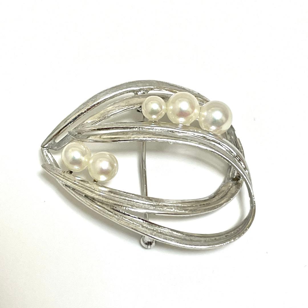 皇室御用達✨ミキモト アコヤ真珠 パール ブローチ コサージュ 箱つき