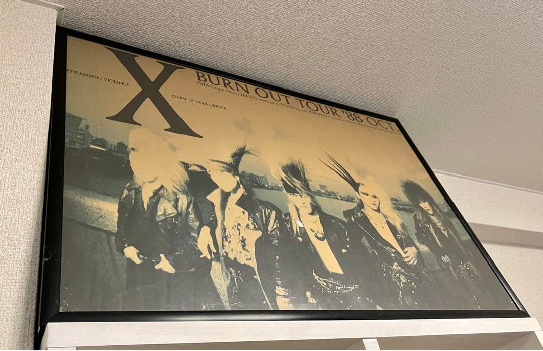 X/X JAPAN 88年BURN OUT TOUR ポスター