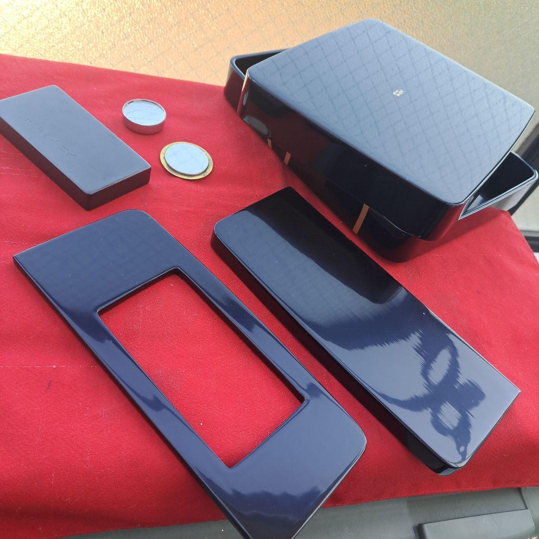 【輪島塗　硯箱セット】布着本堅地 硯、水滴　曽我路幸作　未使用品