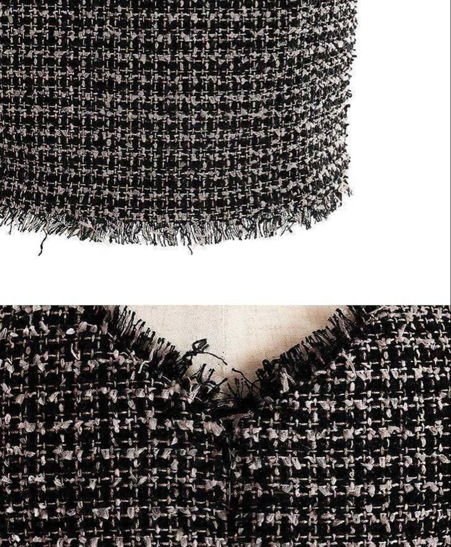 ROBE de FLEURS Glossyグロッシーツイードドレス　xs