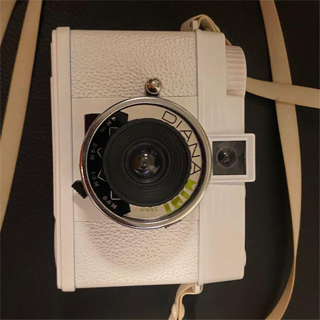 【レア】Lomo Diana mini ホワイト．グリーン　レザーケース付き