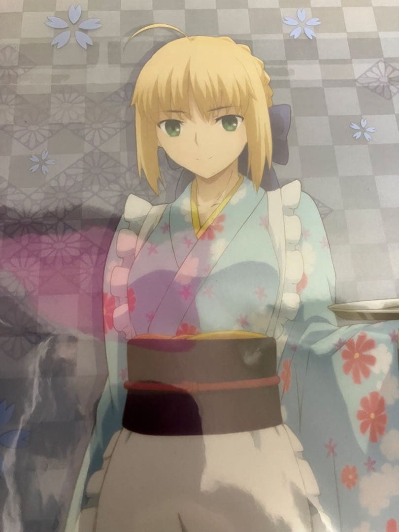 【イベント限定品 非売品】Fate 桜cafe セイバー A3 クリアポスター