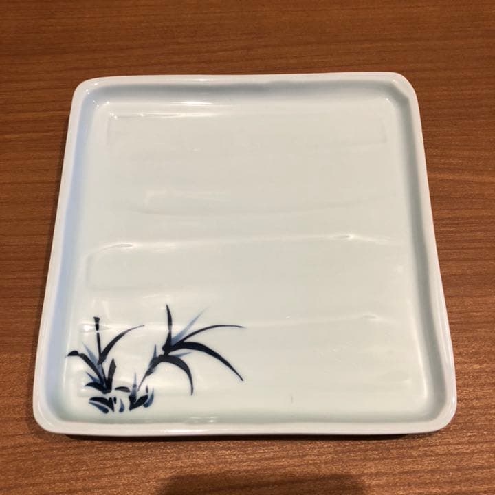 青磁　角皿　5枚組