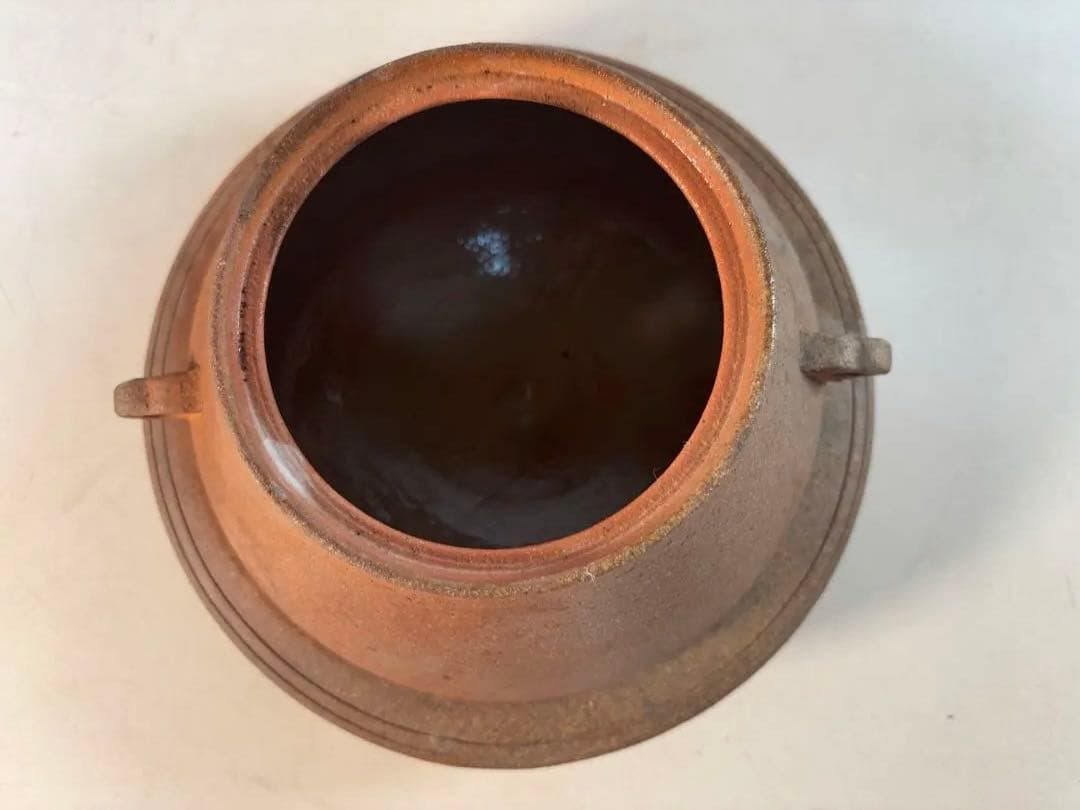 陶器製茶道具 鳳凰風炉　茶釜　敷板(皿)付き