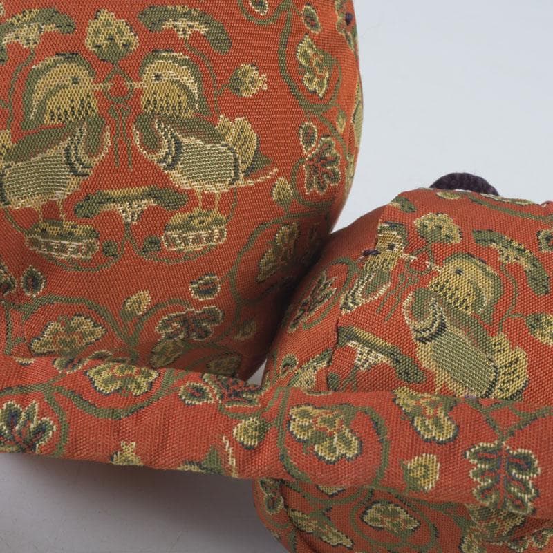 茶道具　利休茶箱　京焼　加藤昌山作　茶碗　振出など　八点一式　仕覆付　M9579