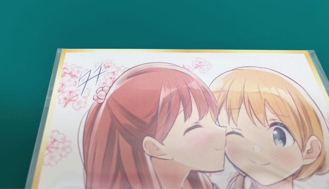 【激レア】　桜trick ミニ色紙　複製サイン入り　百合　漫画　アニメ　希少