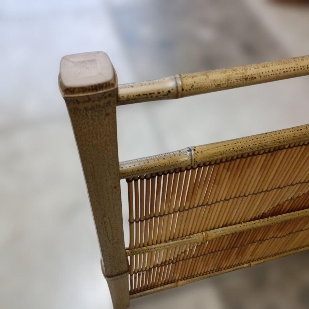 4941)茶道具　竹峰作「銘竹東山」/銘竹風炉先屏風　江戸間