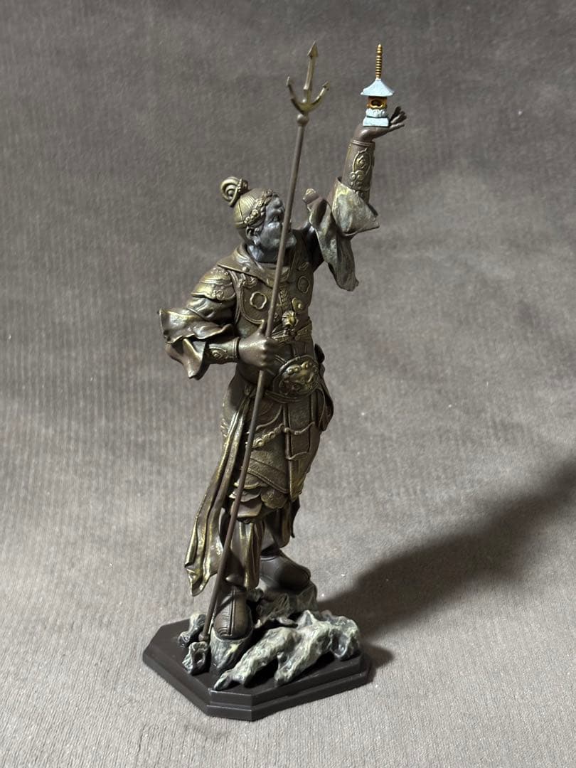 海洋堂　artpla 四天王像　多聞天　塗装　完成品