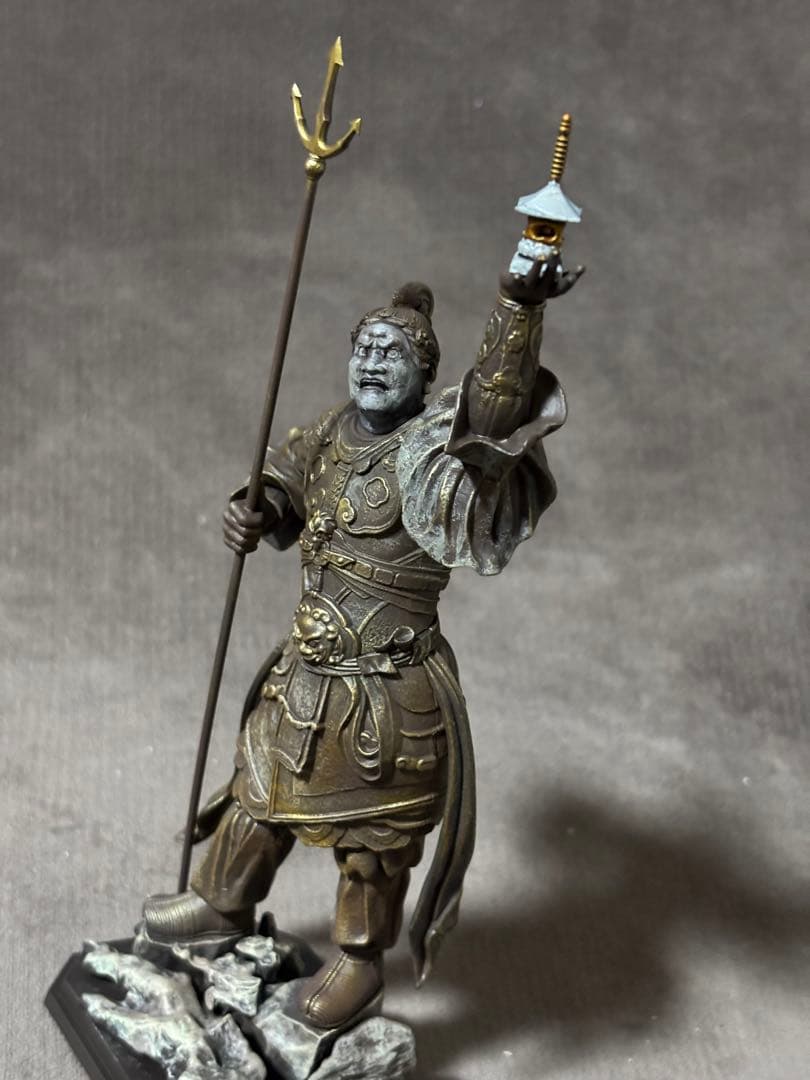 海洋堂　artpla 四天王像　多聞天　塗装　完成品