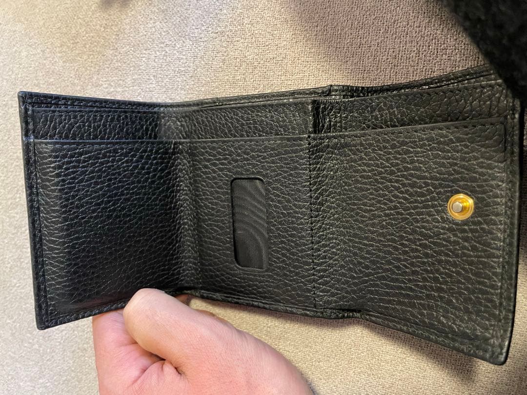 【正規品】GUCCI グッチ 財布 ブラックレザー ユニセックス