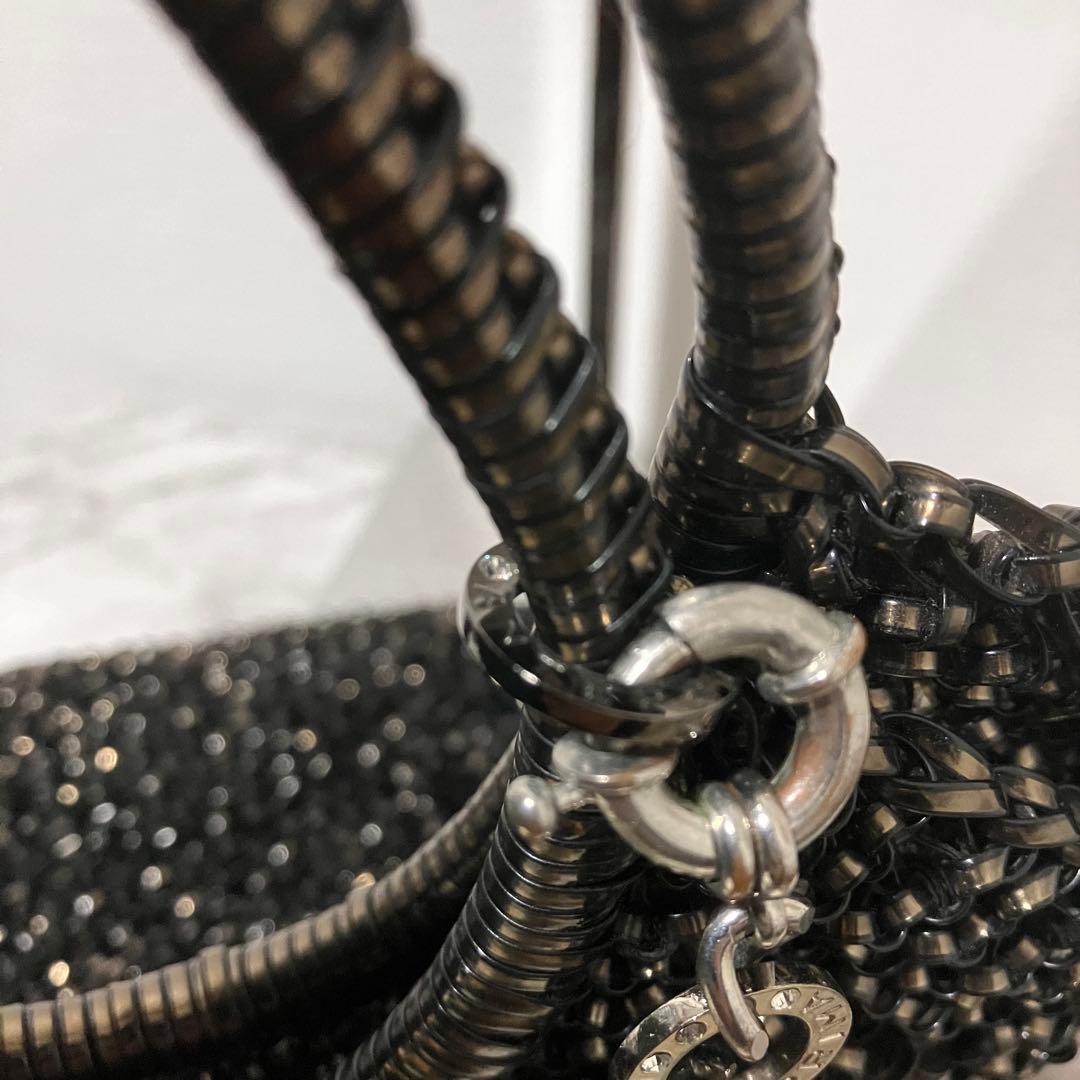 アンテプリマ ビジュー付き ワイヤーバッグ ブラック ハーフムーン